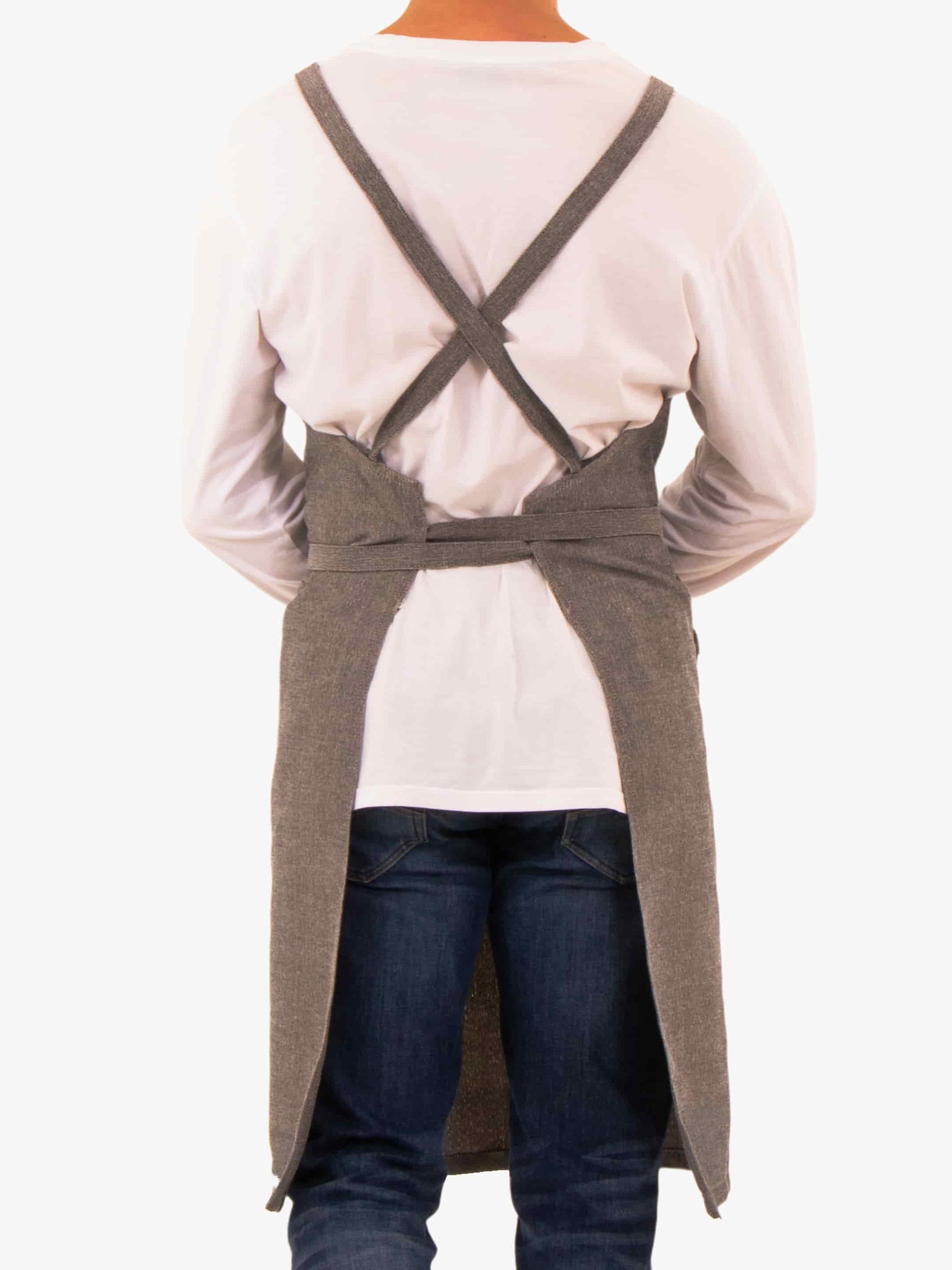 Dragonfruit Grey -- Eco-friendly cooking apron