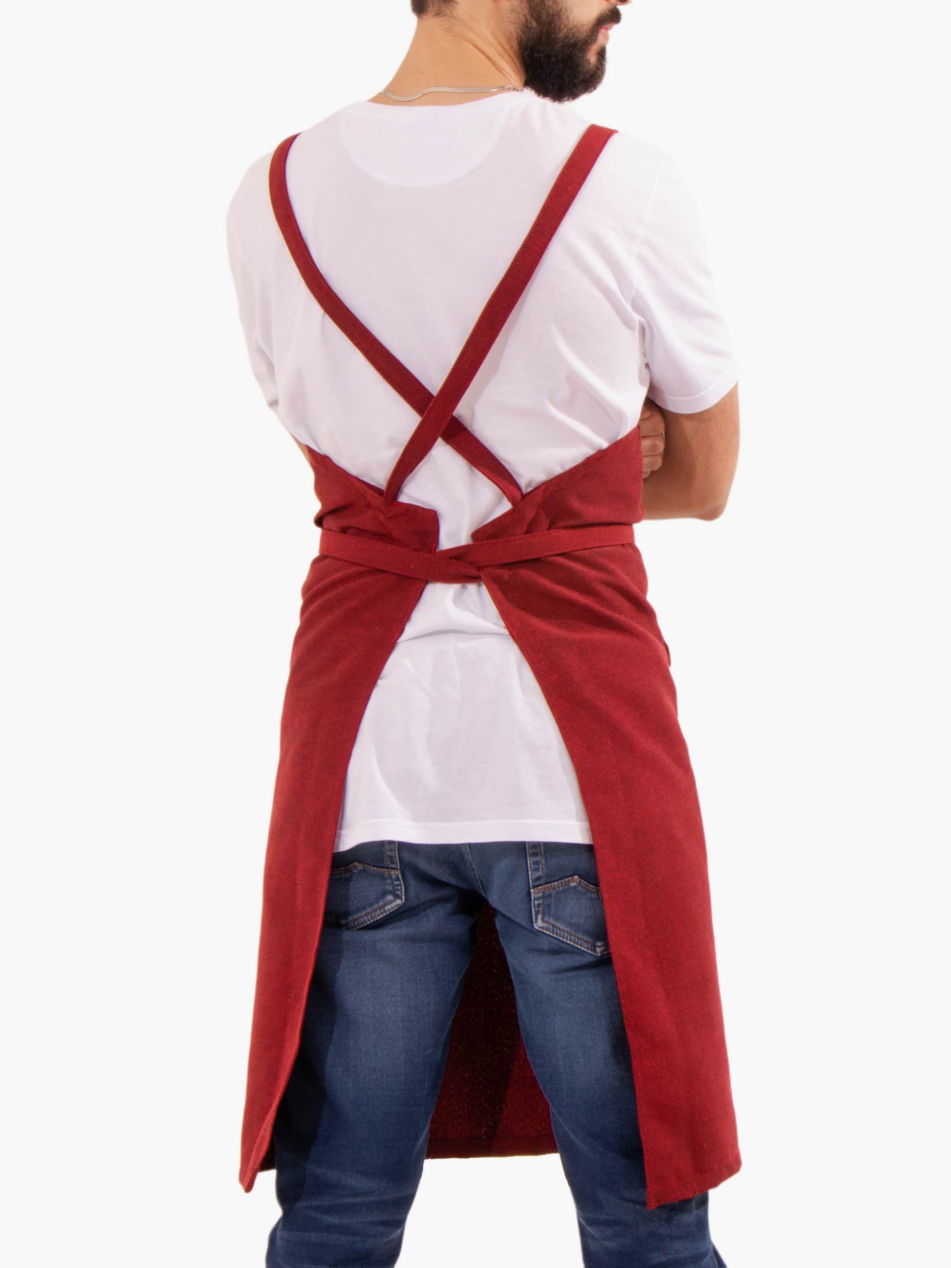 Cherry Red -- Eco-friendly cooking apron