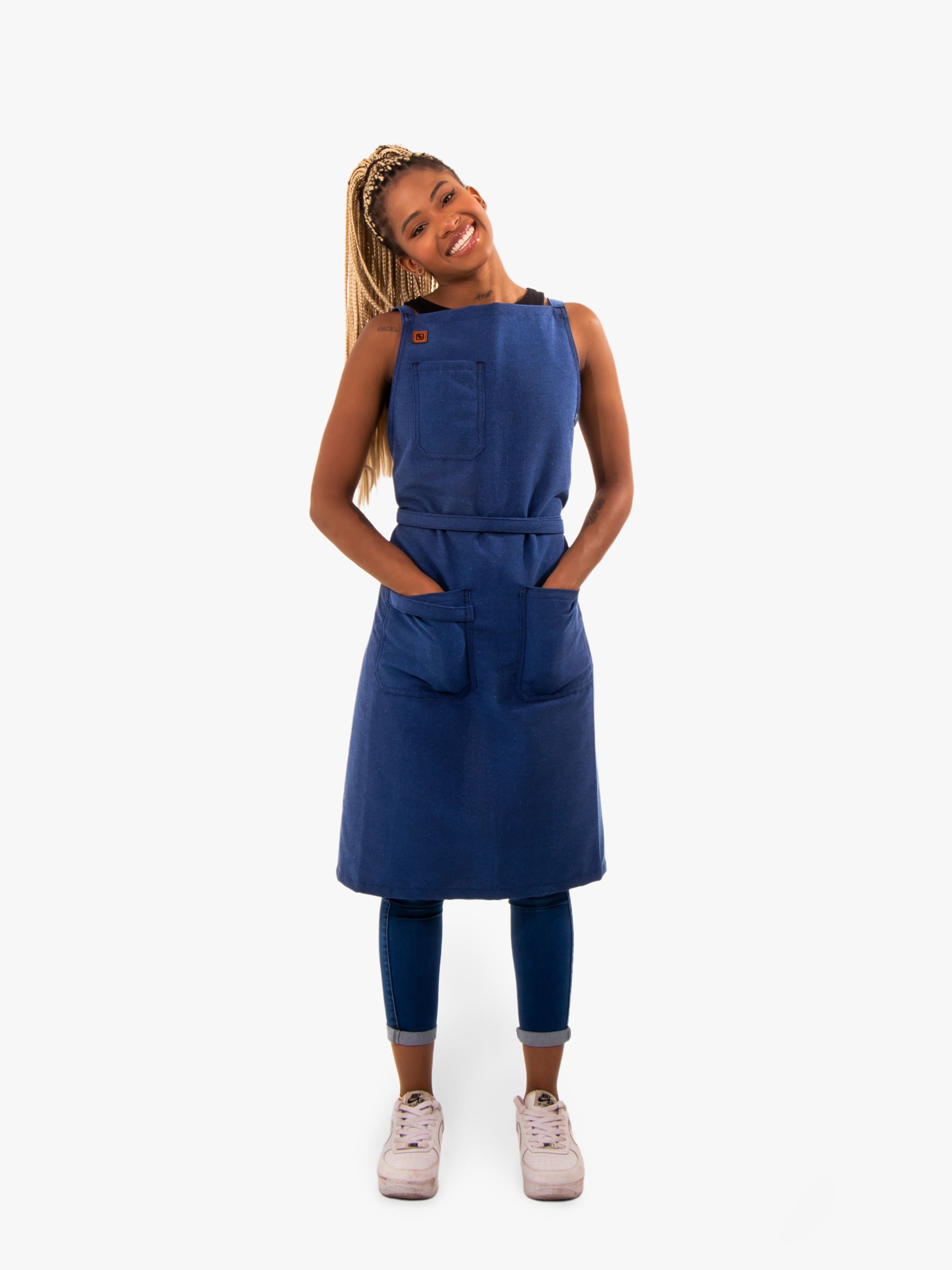 Blueberry Blue -- Eco-friendly cooking apron