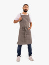 Comfort-fit Cooking Apron - Eco-friendly & Ethical - Dragonfruit Grey
